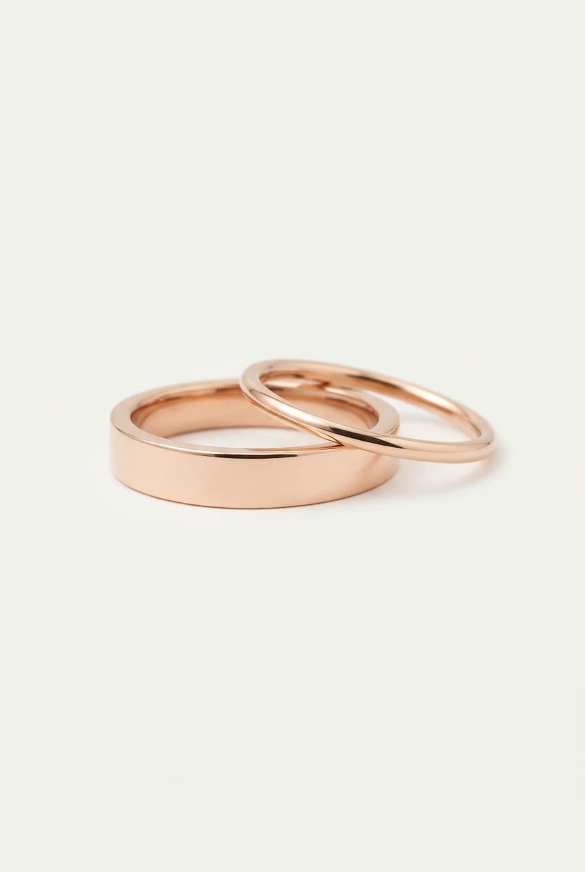 Rose Gold Band Set